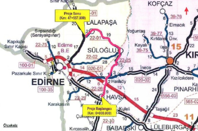 Edirne’nin 3 İlçesinden Geçecek İl Yolu Projesi