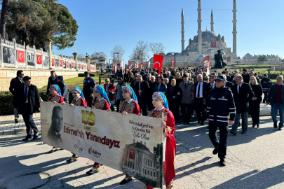 Edirne’de 159. Yıl Gururu: Bando Eşliğinde Dev Kortej