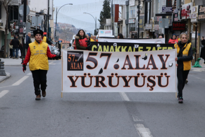 Tekirdağ'da 57 Gönüllü 57. Alay'ın İzinde Çanakkale Yürüyüşüne Uğurlandı