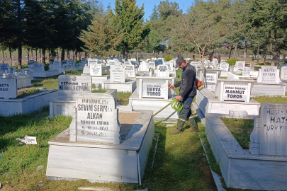 Pehlivanköy Belediyesi’nden Mezarlık Bakım Çalışmaları