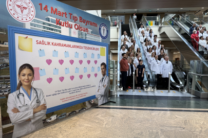 Tekirdağ'da Hastanede "Sağlık Kahramanları" Panosu Oluşturuldu