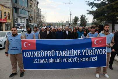 Uzunköprü'de 15. Hava Bölüğü Temsili Olarak Çanakkale'ye Uğurlandı