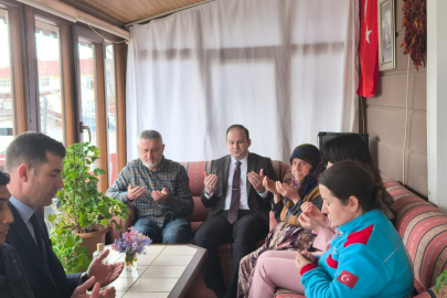 Kadıdondurma Köyü’nde Kaymakamdan Büyükler Ziyareti