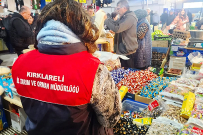 Kırklareli’nde Pazaryerinde Gıda Denetimi