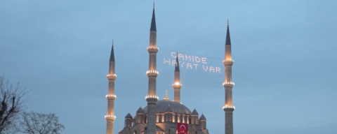 Edirne'de Bayram Namazı Kılındı
