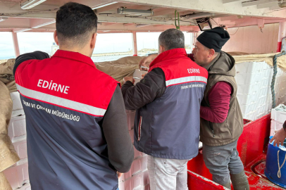 Enez’de Ticari Balıkçılara Denetim