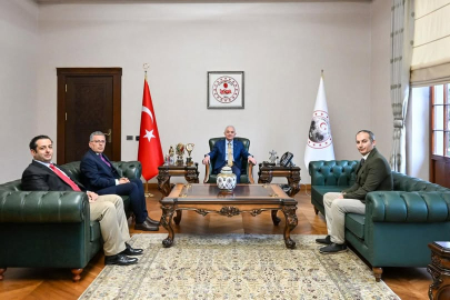 Vali Uğur Turan, Meteoroloji Müdürünü Kabul Etti