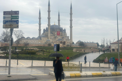 Edirne’de Beklenen Yağmur Başladı