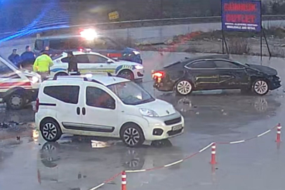 Edirne’de Korkunç Kaza Kamerada: 60 Metre Takla Attı