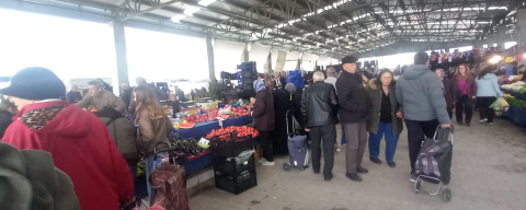 Havsa Pazarı Soğuk Havaya Takıldı