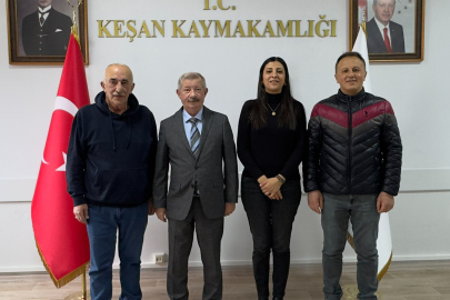 Keşan Kaymakamı Mercan'a Ziyaret