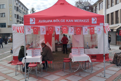 Saraçlar’da Kan Bağışı Çadırı Kuruldu