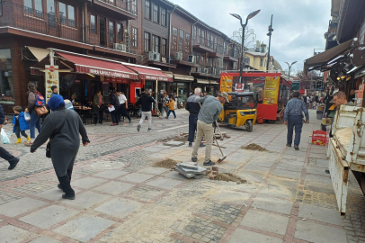 Saraçlar’da Zemin Bakım Çalışması