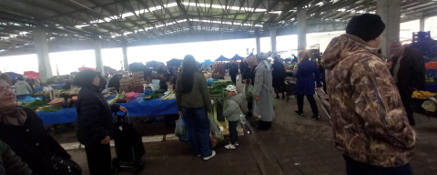 Havsa’da Yağmura Rağmen Pazar Yoğunluğu