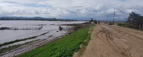 Meriç Nehri Taştı, Sular Yollara Ulaştı