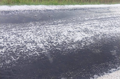 Tekirdağ'da Dolu Yağışı