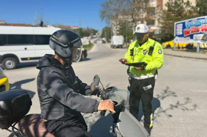 Edirne’de Motosikletlilere Sıkı Denetim