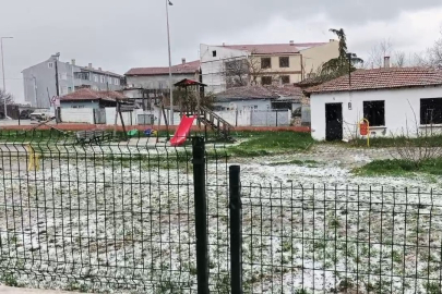 Edirne’de Dolu Yağışı