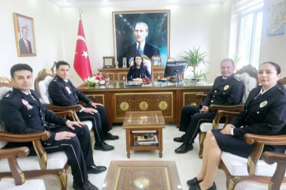 Enez’de Polis Haftası Kapsamında Kaymakamlık Ziyareti