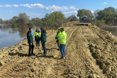 İpsala Sarıcaali’de Sedde Dolgu Çalışmaları Sürüyor