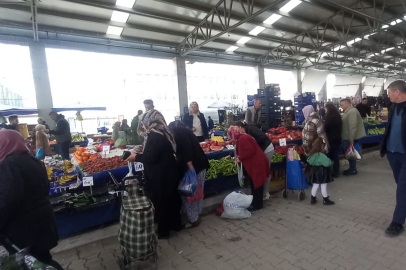 Havsa Halk Pazarı’nda Rağbet Taze Meyve Sebzeye