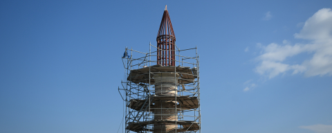 Şeyh Şüceaddin Camisi'nin Tarihi Minaresi "Hafif Külahla" Tamamlandı