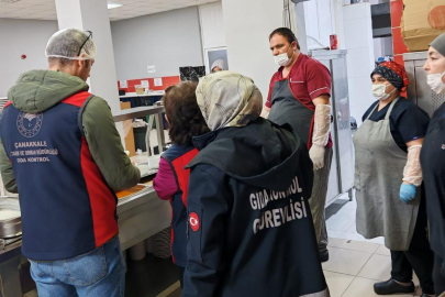 Çanakkale’de Yurt Yemekhanelerine Eş Zamanlı Denetim