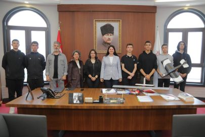 Öğrencilerden Başkan Gencan’a Proje Ziyareti