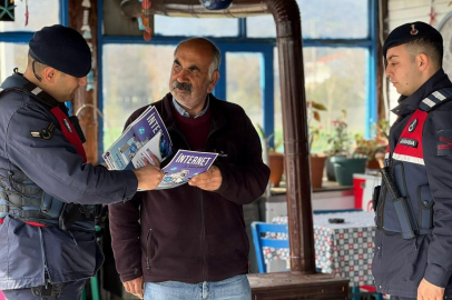 Çanakkale'de Jandarmadan Köylerde Dolandırıcılık ve Hırsızlığa Karşı Bilgilendirme Çalışması