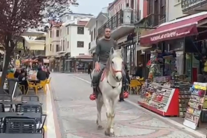 Edirne’de Beyaz Atla Caddeyi Turlardı