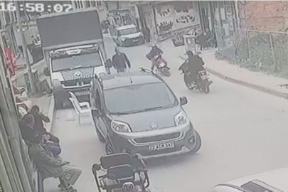 İki Motosikletin Çarpıştığı Kaza Kamerada