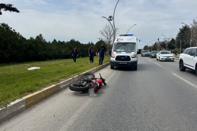 Kazada Motosiklet Sürücüsü Yaralandı