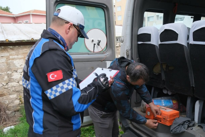 Kırklareli'nde okul servislerine yönelik denetim