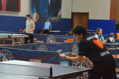 Edirne’de Turizm Haftası’nda Masa Tenisi Heyecanı