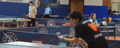 Edirne’de Turizm Haftası’nda Masa Tenisi Heyecanı