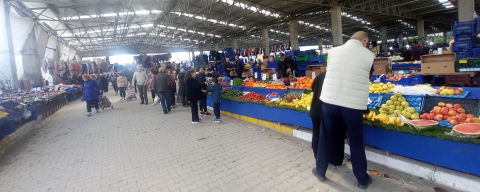 Havsa’da Halk Pazarı Bu Hafta Sakin Geçti