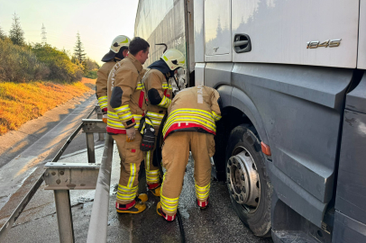Edirne’de TIR Yangını Büyümeden Söndürüldü