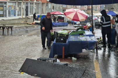 Tekirdağ’da Sağanak Yağış Etkili Oldu