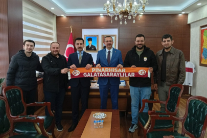 Pınarhisarlı Galatasaraylılardan Kaymakam Özderin’e Ziyaret