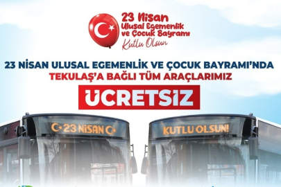 Tekirdağ’da 23 Nisan’da Ulaşım Ücretsiz