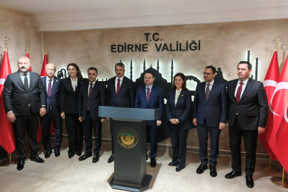 Bakan Gürlek Edirne'de