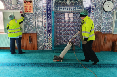 Marmaraereğlisi’nde Cami Temizliği Çalışmaları Sürüyor