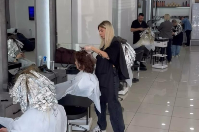 Edirne’deki Kuaförlerde Pazar Yoğunluğu