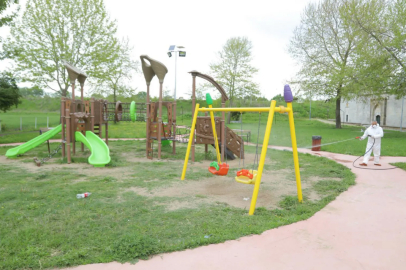 Edirne’de Park ve Yeşil Alanlarda İlaçlama Çalışmaları Sürüyor