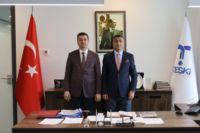 İl Tarım Müdürü Aksoy’dan TESKİ Genel Müdürü Özgül’e Ziyaret