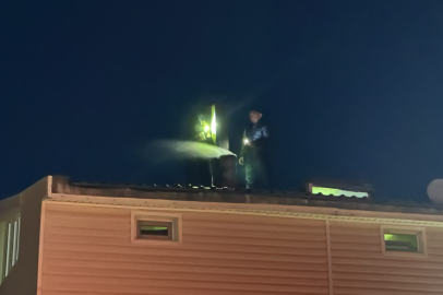 Muratlı'da Baca Yangını