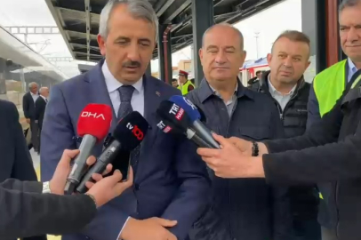 Edirne Valisi Sezer Hızlı Tren Test Sürüşünde
