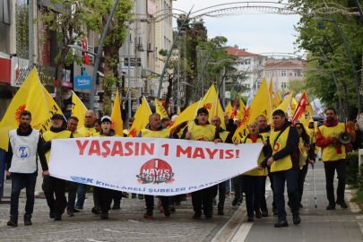 1 Mayıs Emek ve Dayanışma Günü Kırklareli'nde Kutladı