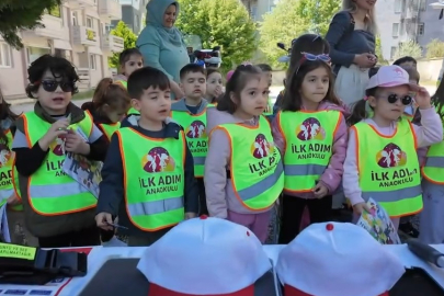 Kırklareli'nde Miniklere Uygulamalı Trafik Eğitimi