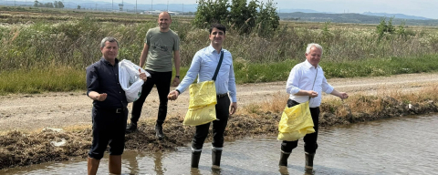 İpsala'da Çeltik Ekim Sezonu Başladı